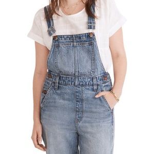 Madewell Overalls Size Large Cotton Blue Jeans Denim NWT Never Worn